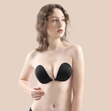 Emoswim-Adhesive Bra Reusable Strapless Self Silicone Push-up Invisible Sticky Bras for Backless Dress