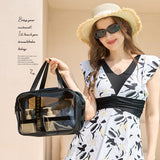Emoswim-New portable waterproof large-capacity wet and dry separation toiletry, makeup storage and swimming bag