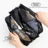 Emoswim-New portable waterproof large-capacity wet and dry separation toiletry, makeup storage and swimming bag