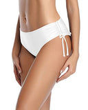 Emoswim - Bikinihose Cheeky Swim Bottom Side Tie Bikini Bottom-Weiß