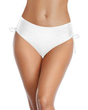 Emoswim - Bikinihose Cheeky Swim Bottom Side Tie Bikini Bottom-Weiß