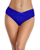 Emoswim - V-förmige Badehose für kurvige Frauen - Royalblau
