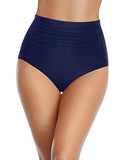 Emoswim – Vollständig gefütterte Schwimmhose mit Bauchkontrolle – Marineblau