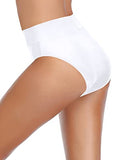 Emoswim - Bas de Bikini Femme Échancré Taille Haute Coupe en V - Blanc