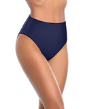 Emoswim - Bas de Maillot de Bain Femme Taille Haute Gainant-Bleu Marine