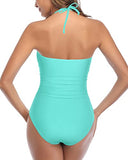 Emoswim - Maillot de Bain Une Pièce Sexy Échancré Amincissant - Aqua