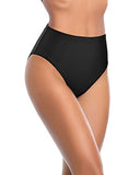 Emoswim – High-Cut Retro Bikinihose mit Bauchkontrolle für Damen – Schwarz
