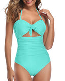 Emoswim - Maillot de Bain Une Pièce Sexy Échancré Amincissant - Aqua