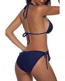 Emoswim – 2-teiliger Strand-Bikini für Damen, bereit für den Sommer – Marineblau