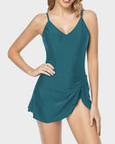 Emoswim - Women's Tummy Control Slim Fit One Piece Swimsuit-Green