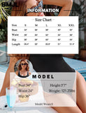 Emoswim - Women's One Piece Swimsuit Sports Adjustable Strap Bathing Suit Color Block Ribbed High Cut Swimsuits