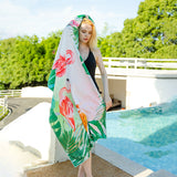 Emoswim-Double-sided velvet beach towel for seaside swimming, water-absorbent, non-sand, breathable, skin-friendly, quick-drying bath towel