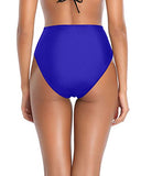 Emoswim – Hoher Taillenbund, hoher Beinausschnitt, Bikinislip für Damen – Königsblau