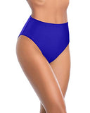 Emoswim – Hoher Taillenbund, hoher Beinausschnitt, Bikinislip für Damen – Königsblau