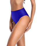 Emoswim – Hoher Taillenbund, hoher Beinausschnitt, Bikinislip für Damen – Königsblau