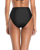 Emoswim – High-Cut Retro Bikinihose mit Bauchkontrolle für Damen – Schwarz