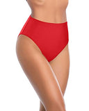 Emoswim - Bas de maillot de bain taille haute gainant - Rouge