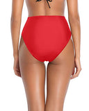 Emoswim - Bas de maillot de bain taille haute gainant - Rouge