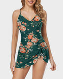 Emoswim - Women's Tummy Control Slim Fit One Piece Swimsuit-Flower