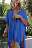 Emoswim-See-Through Crochet Hollow Irregular Cover Up