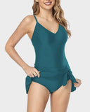 Emoswim - Women's Tummy Control Slim Fit One Piece Swimsuit-Green