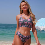 Emoswim-Küste Chic Bikini Zweiteiler Set mit zeitlosem Flair DGBK415