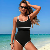 Emoswim - One Piece Boho Swimsuits for Women High Waisted Tummy Control Cutout Vintage Swimsuit Bathing Suit